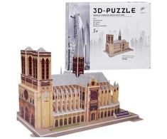Jokomisiada 3D dėlionė Notre-Dame katedra 77 dalių Erdvinė dėlionė Paryžius ZA5402