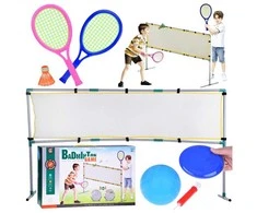 Jokomisiada 3in1 sporto rinkinys Tinklinio tinklas, badmintono kamuolys, diskas SP0772