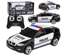 Jokomisiada BMW X6 sportinis policijos automobilis su nuotolinio valdymo pulteliu RC0660 CY