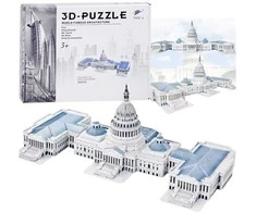 Jokomisiada "The Capitol Hill 3D" 3D dėlionė 132 dalių 3D dėlionė ZA5400
