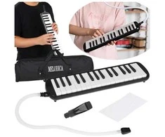 Jokomisiada Muzikos instrumentas Melodija Klaviatūros armonikos dėklas su dviem kandikliais IN0175