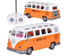 Jokomisiada Šviečiantis autobusas RETRO CITY BUS, valdomas nuotolinio valdymo pulteliu RC0677
