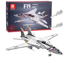 Jokomisiada Techniniai blokai F-14 Tomcat 1600 dalių Amerikiečių naikintuvas ZA5301