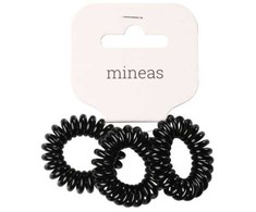 Mineas Plaukų gumytė "Spiral" 3 vnt. juoda