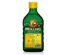 Mollers citrinu skonio skysti žuvų taukai 250ml
