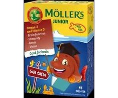 Möller’s Junior Omega-3 Kolos sk. kramtomos žuvelės N45