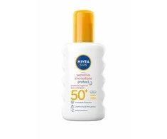 Nivea Purškiamasis losjonas Sensitiv e SPF 50+ (purškiklis nuo saulės) 200 ml
