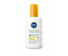 Nivea SPF 50+ Sun Kids ("Sensitiv e Protect - Care" purškalas nuo saulės) 200 ml