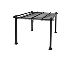 4Living Lauko pavėsinė pilkos spalvos, 3x3 m