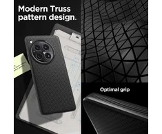 OnePlus 12 Spigen Liquid Air Matte dėklas telefonui juodos spalvos