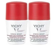 "Vichy" Kamuoliukų antiperspirantų rinkinys nuo gausaus prakaitavimo (Stress Resist 72H) 2 x 50 ml