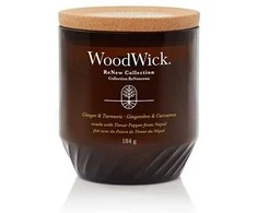 Woodwick Aromatinė žvakė (Medium Ginger &amp; Turmeric), 184,0 g