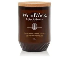 Woodwick Aromatinė žvakė (Medium Ginger &amp; Turmeric), 368g