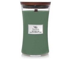 WoodWick Aromatinė žvakė (Mint Leaves &amp; Oak), 609,5 g