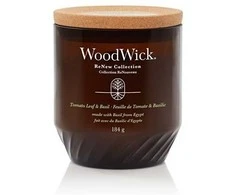 Woodwick Aromatinė žvakė (Tomato Leaf &amp; Basil), 184,0 g