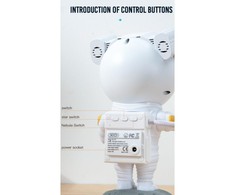 XO LED projectorius CF01 astronautas, žvaigždės ir visata