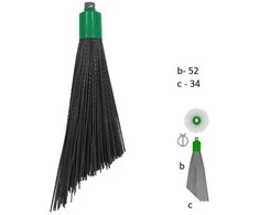 BRU-PLAS PP lauko šluota, 52cm (be koto)