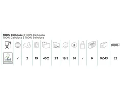 Centralcarta ClassEur Centerfeed rolls Extra MIDI 450 popieriniai rankšluosčiai, 2sl. (6rul.)