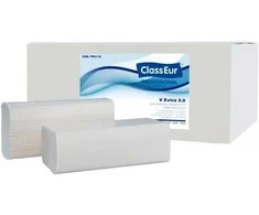 Centralcarta ClassEur V EXTRA 2.0 popieriniai rankšluočiai servetėlėmis, 2sl. (15pak.)