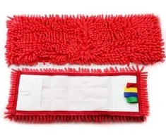 Chenille mikrofibrinė grindų šluostė, raudona (40cm/50cm) - 40cm