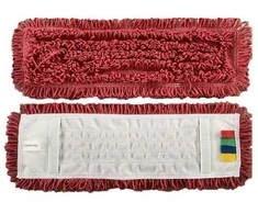CleanRoom kilpinė mikropluošto grindų šluostė, raudona (40cm/50cm) - 40cm