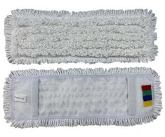 CleanRoom kilpinė mikropluošto grindų šluostė, balta (40cm/50cm) - 50cm