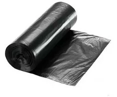 HDPE šiukšlių maišai 60L, 50vnt., juodi, 6.5mkr - 40 ritinėlių