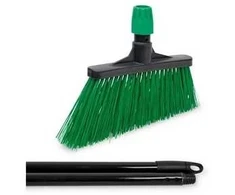 Igeax pramoninė kampinė lauko šluota 31cm - su kotu