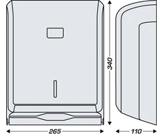 JVD Cleanline Kreminis 400-600 rankų valymo servetėlių laikiklis