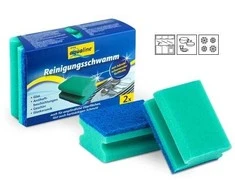 aQualine Grip Mėlyna kempinėlės jautiems paviršiams 95x70x45mm (2vnt.)