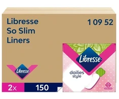 Libresse So Slim kasdieniai higieniniai įklotai Tork P2 sistemai, 2 × 150 vnt., 10675