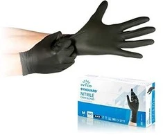 Mercator Medical Nitrilinės pirštinės Intco XL dydis, 100vnt., 3.5g (juodos)
