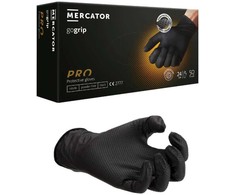 Mercator Medical Mercator GoGrip nitrilo pirštinės, juodos (50vnt.) - XXL