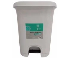 Mopatex Cisne Hygienic Baltas atliekų dėžė su dangčiu ir pedalu, 30L