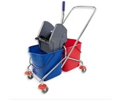 Mopatex Dviejų talpų valytojos vežimėlis Cisne ECO Rilsan, 2x25L