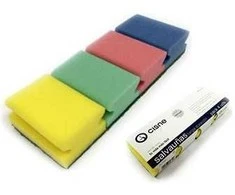 Mopatex Cisne Color kempinėlės su nagų apsauga, 7x9x4,5cm (4vnt.) - 4 x 18pak. (72vnt.)