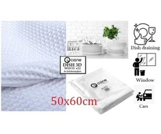 Mopatex Vaflinės sausinimo šluostės Cisne DISH 3D Baltas, 50x60cm (12vnt.)