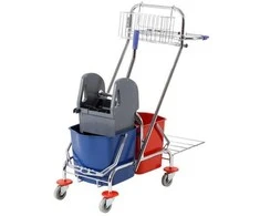 Multi Trolley universalus valytojos vežimėlis 2x15L