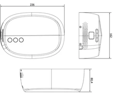 Rankų džiovintuvas bešepetėliniu varikliu Nofer EVO-POWER 01425.NM, juodas