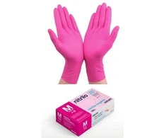 Santex Nitriflex Magenta vienkartinės nitrilo pirštinės, rožinės, 3.5g (100vnt.) - S - 1pak.x100vnt.