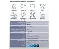 Santex Nitrile Flash Juodas tvirtos nitrilo pirštinės, juodos, 6g (100vnt.) - S - 1pak.x100vnt.