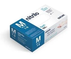 Santex Nitrile Flash Mėlyna pastorintos vienkartinės nitrilo pirštinės, mėlynos, 4.5g (100vnt.) - M - 10pak.x100vnt.