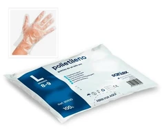 Santex vienkartinės polietileno pirštinės (100pak.x100vnt.)