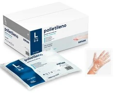 Santex vienkartinės polietileno pirštinės (100pak.x100vnt.)