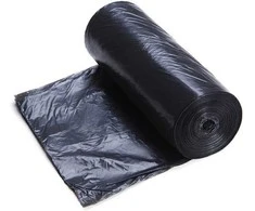 HDPE šiukšlių maišai 60L, 25vnt., juodi, 13mkr - 50 ritinėlių