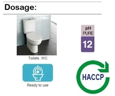 Sucitesa Aquagen Chlor WC tualetų ir keramikos valymo priemonė su chloru - 1L