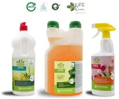 Sucitesa Natursafe Xtra Kitchen ekologiškų valiklių rinkinys virtuvei (3vnt.)