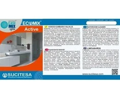 Sucitesa Lipni etiketė ECOMIX ACTIVE valikliui