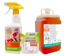 Sucitesa Natursafe Plus Degreaser ekologiškas riebalų valiklis (koncentratas) - 1 MINI + ERGO buteliukas