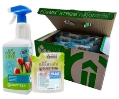 Sucitesa Natursafe Plus Glass ekologiškas stiklo valiklis (koncentratas) - 16vnt. MINI + ERGO buteliukas NEMOKAMAI